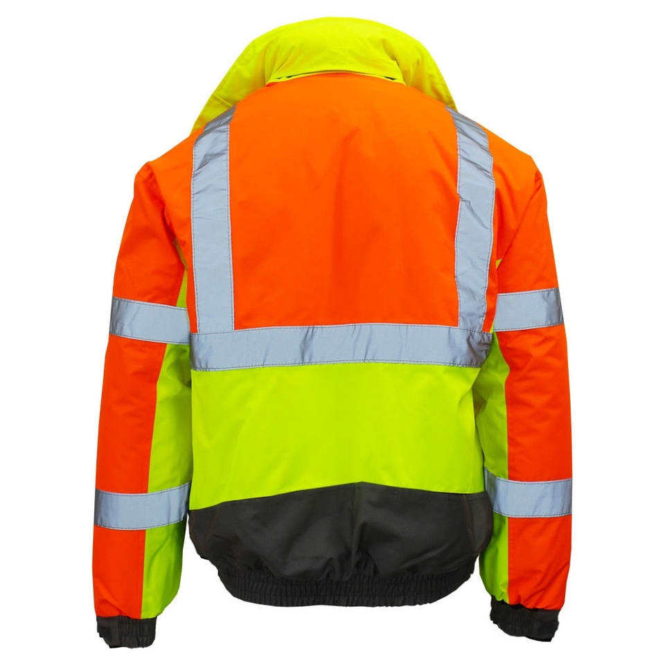 National Apparels Construction Reflective Clothes Safety Reflective Jacket High Visibility Workwear Safety Workers Bomber Waterproof Jacket